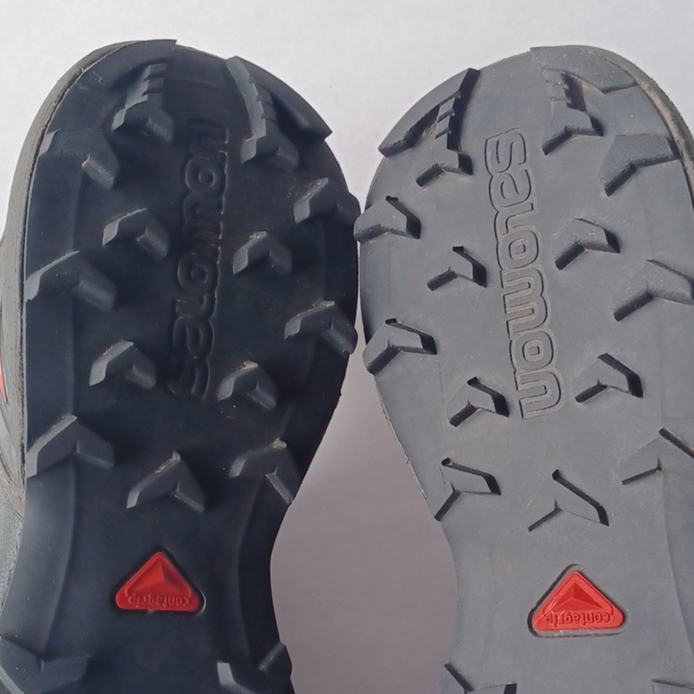 Salomon Speedcross 4 Trail Running Shoes Hiking SZ 10.5 Gray Black Outdoor - Picture 15 of 16